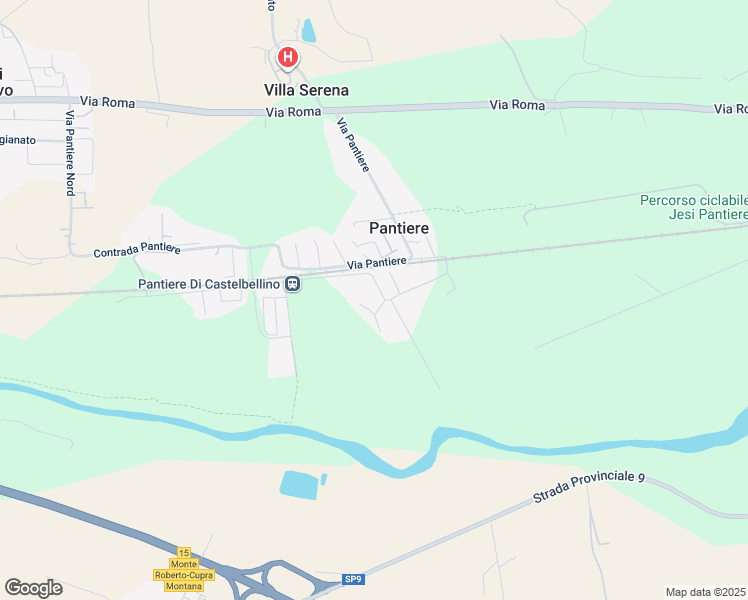 map of restaurants, bars, coffee shops, grocery stores, and more near 69 Contrada Pantiere in Provincia di Ancona