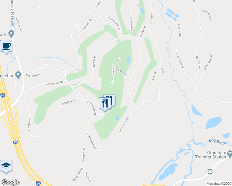 map of restaurants, bars, coffee shops, grocery stores, and more near 11 Walton Heath Drive in Grantham