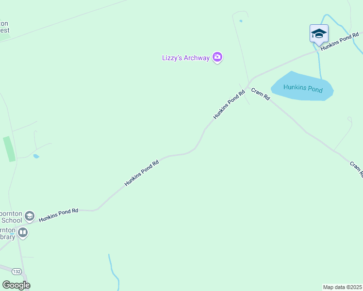 map of restaurants, bars, coffee shops, grocery stores, and more near 249 Hunkins Pond Road in Sanbornton