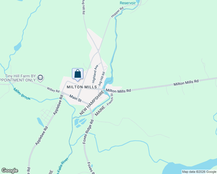 map of restaurants, bars, coffee shops, grocery stores, and more near 3026 Milton Mills Road in Acton