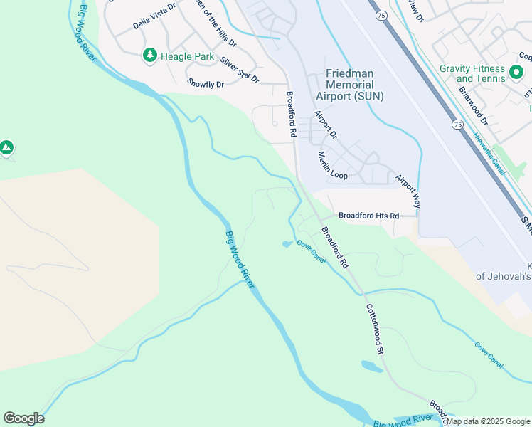 map of restaurants, bars, coffee shops, grocery stores, and more near Colorado in Hailey