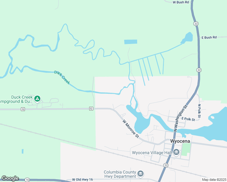 map of restaurants, bars, coffee shops, grocery stores, and more near in Wyocena