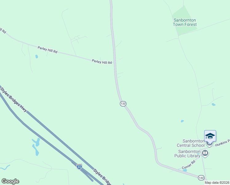 map of restaurants, bars, coffee shops, grocery stores, and more near 724 Sanborn Road in Sanbornton