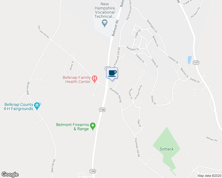 map of restaurants, bars, coffee shops, grocery stores, and more near 48 Plummer Hill Road in Belmont