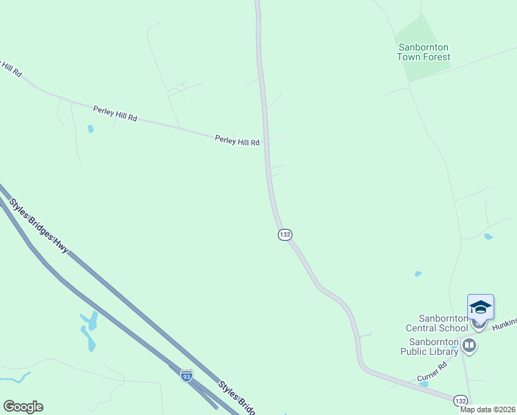 map of restaurants, bars, coffee shops, grocery stores, and more near 724 Sanborn Road in Sanbornton