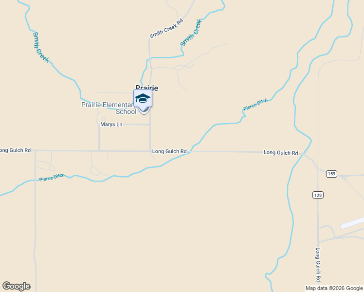 map of restaurants, bars, coffee shops, grocery stores, and more near 200 Prairie Road in Prairie