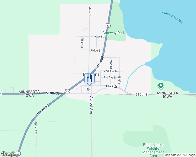 map of restaurants, bars, coffee shops, grocery stores, and more near 256 Evenson Street in Emmons