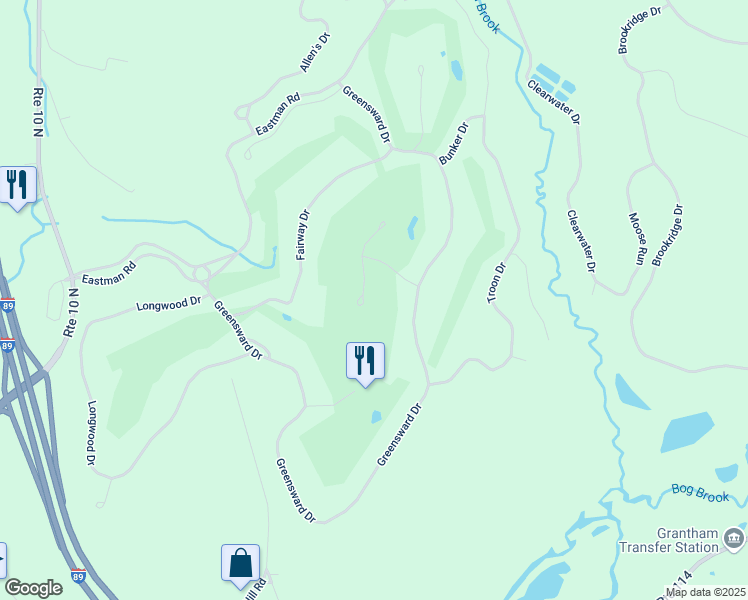 map of restaurants, bars, coffee shops, grocery stores, and more near 5 Walton Heath Drive in Grantham