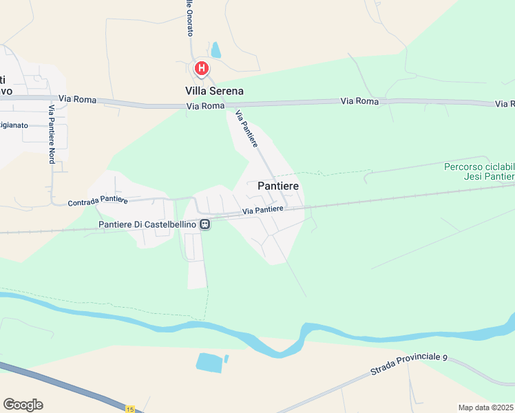 map of restaurants, bars, coffee shops, grocery stores, and more near 94 Via Pantiere in Pantiere