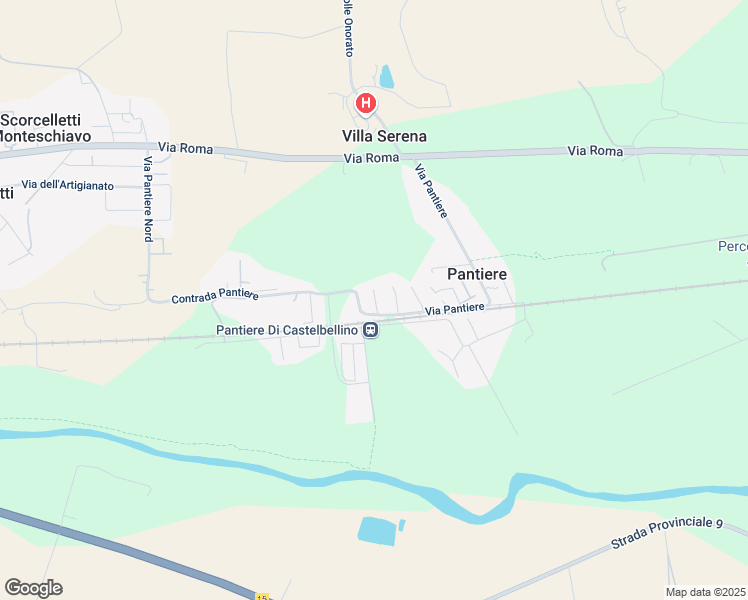 map of restaurants, bars, coffee shops, grocery stores, and more near 6 Via Giacomo Puccini in Pantiere