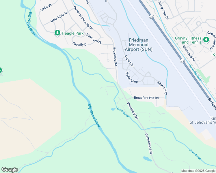 map of restaurants, bars, coffee shops, grocery stores, and more near Colorado in Hailey