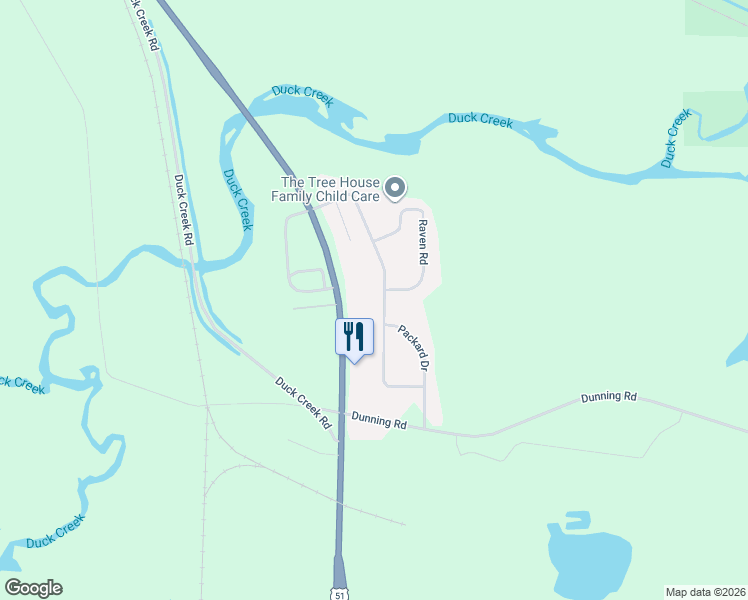 map of restaurants, bars, coffee shops, grocery stores, and more near N6251 Hillcrest Road in Pardeeville