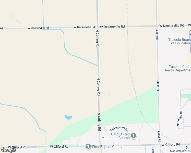 map of restaurants, bars, coffee shops, grocery stores, and more near 1291 North Colling Road in Caro