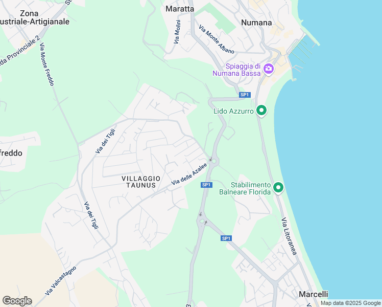 map of restaurants, bars, coffee shops, grocery stores, and more near 3 Via Gerani in Provincia di Ancona