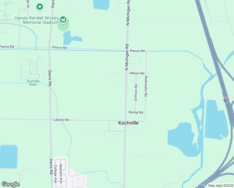 map of restaurants, bars, coffee shops, grocery stores, and more near 6777 North Michigan Road in Saginaw