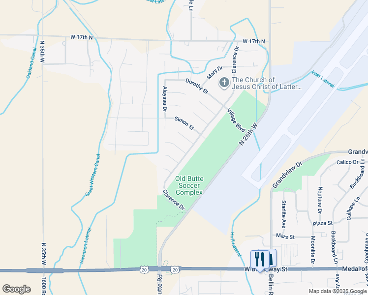 map of restaurants, bars, coffee shops, grocery stores, and more near 2996 Jackie Ct in Idaho Falls