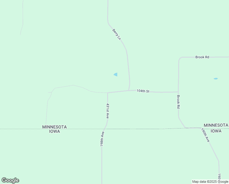 map of restaurants, bars, coffee shops, grocery stores, and more near 104th Street in Fillmore County