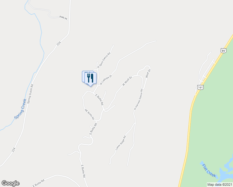 map of restaurants, bars, coffee shops, grocery stores, and more near 1667 North Harvest Dance Road in Jackson