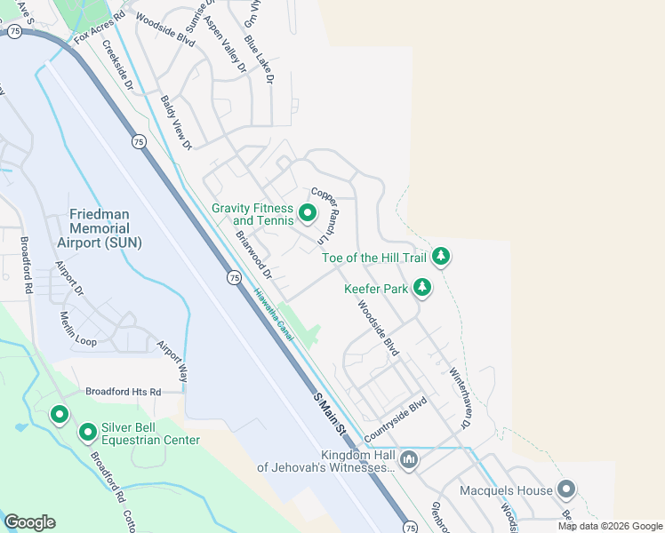 map of restaurants, bars, coffee shops, grocery stores, and more near in Hailey
