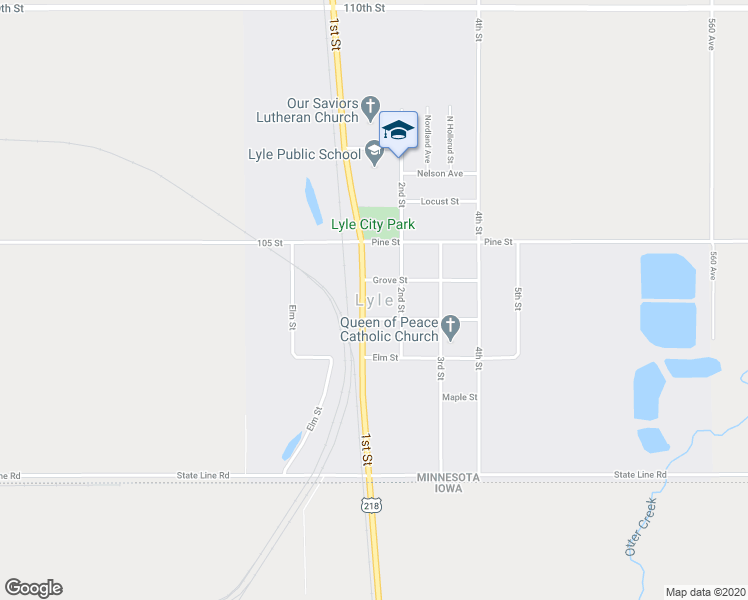 map of restaurants, bars, coffee shops, grocery stores, and more near in Lyle