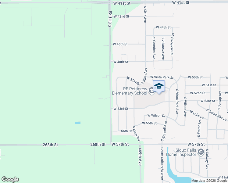map of restaurants, bars, coffee shops, grocery stores, and more near 4400 South Tribbey Trail in Sioux Falls