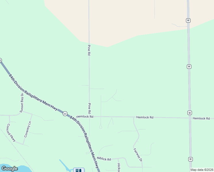 map of restaurants, bars, coffee shops, grocery stores, and more near N8582 Pine Road in Beaver Dam