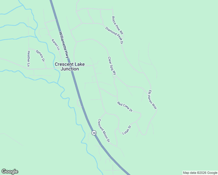 map of restaurants, bars, coffee shops, grocery stores, and more near 19022 Alpine Breeze Way in Crescent