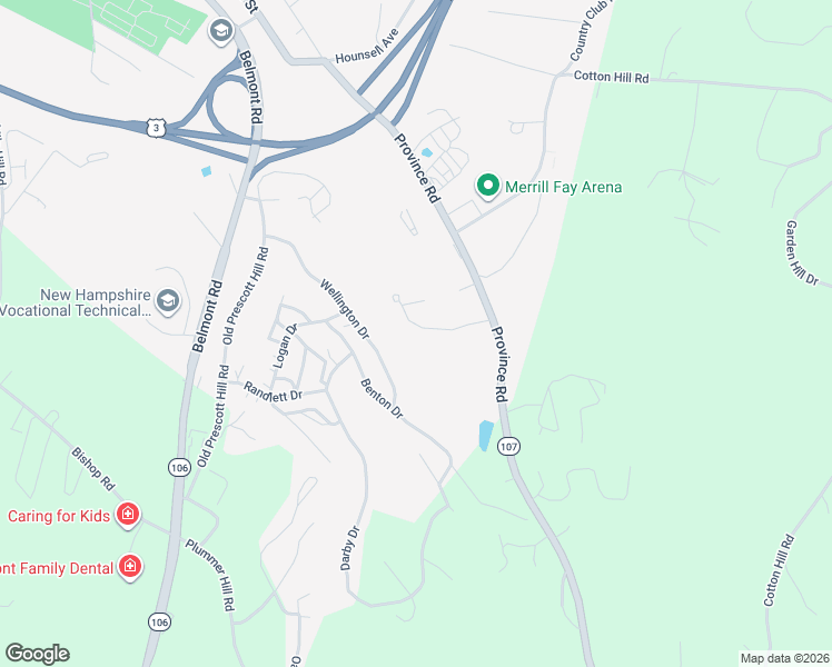 map of restaurants, bars, coffee shops, grocery stores, and more near 557-567 Province Rd in Laconia