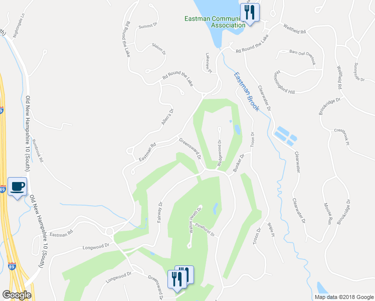 map of restaurants, bars, coffee shops, grocery stores, and more near 113 Greensward Drive in Grantham