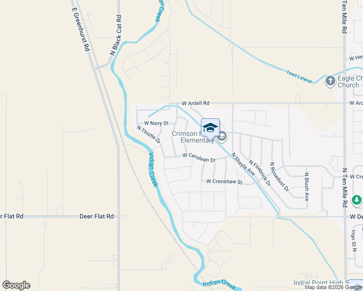 map of restaurants, bars, coffee shops, grocery stores, and more near 1971 North Maroon Avenue in Kuna