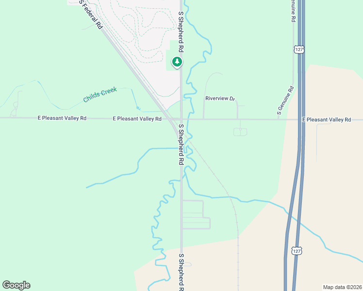 map of restaurants, bars, coffee shops, grocery stores, and more near 9087 South Shepherd Road in Shepherd