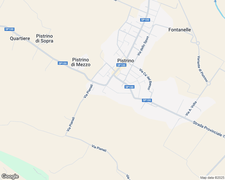map of restaurants, bars, coffee shops, grocery stores, and more near 7 Via Santo Stefano in Pistrino