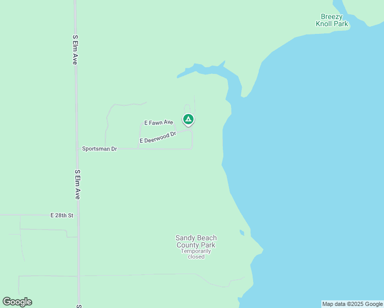 map of restaurants, bars, coffee shops, grocery stores, and more near 6760 Sportsman Drive in White Cloud