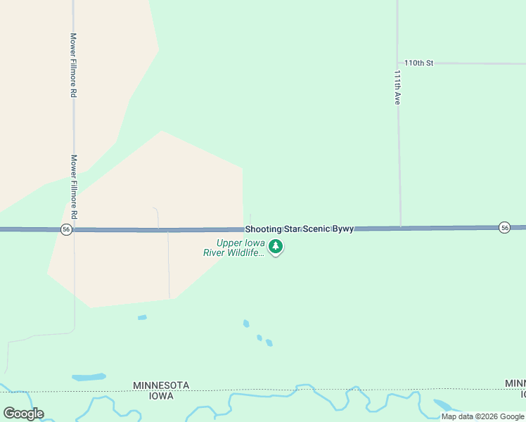 map of restaurants, bars, coffee shops, grocery stores, and more near 10601 Minnesota 56 in Le Roy