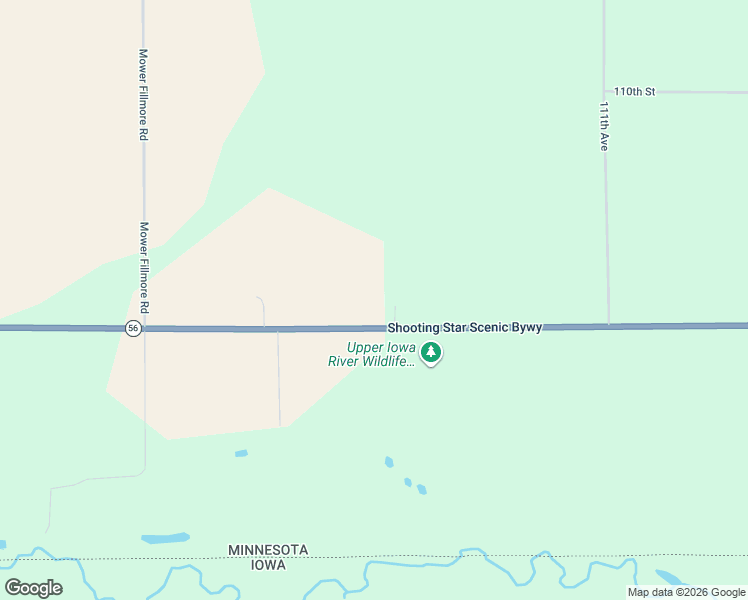 map of restaurants, bars, coffee shops, grocery stores, and more near 10601 Minnesota 56 in Le Roy