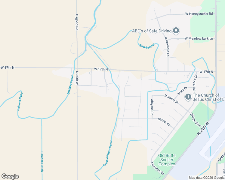 map of restaurants, bars, coffee shops, grocery stores, and more near 1460 North Marchesa Lane in Idaho Falls