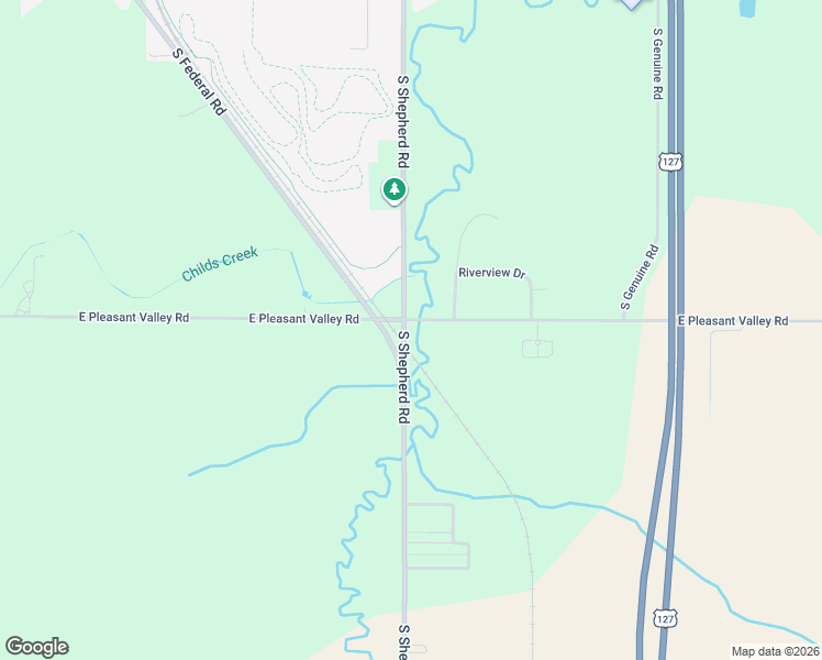 map of restaurants, bars, coffee shops, grocery stores, and more near 9039-9087 South Shepherd Road in Shepherd