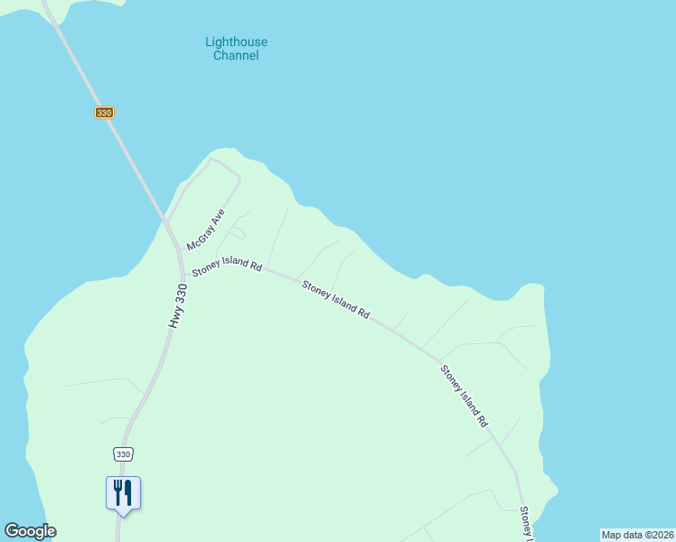 map of restaurants, bars, coffee shops, grocery stores, and more near Cabin Road in Barrington