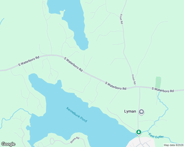 map of restaurants, bars, coffee shops, grocery stores, and more near 665 South Waterboro Road in Lyman