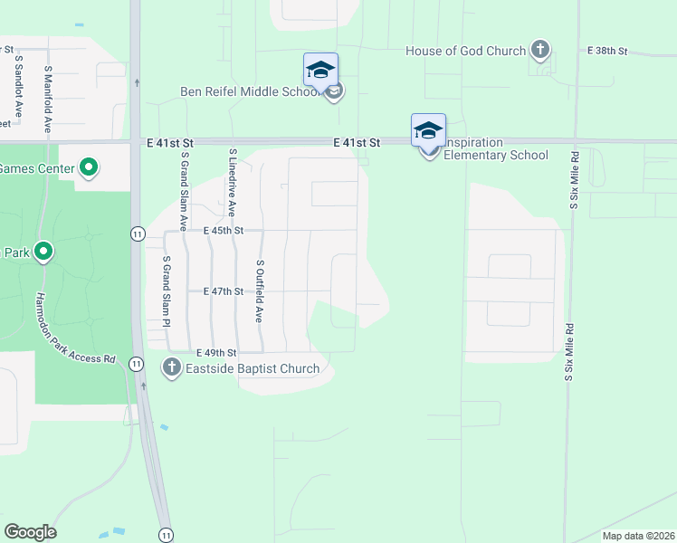 map of restaurants, bars, coffee shops, grocery stores, and more near 3701 Faith Avenue in Sioux Falls