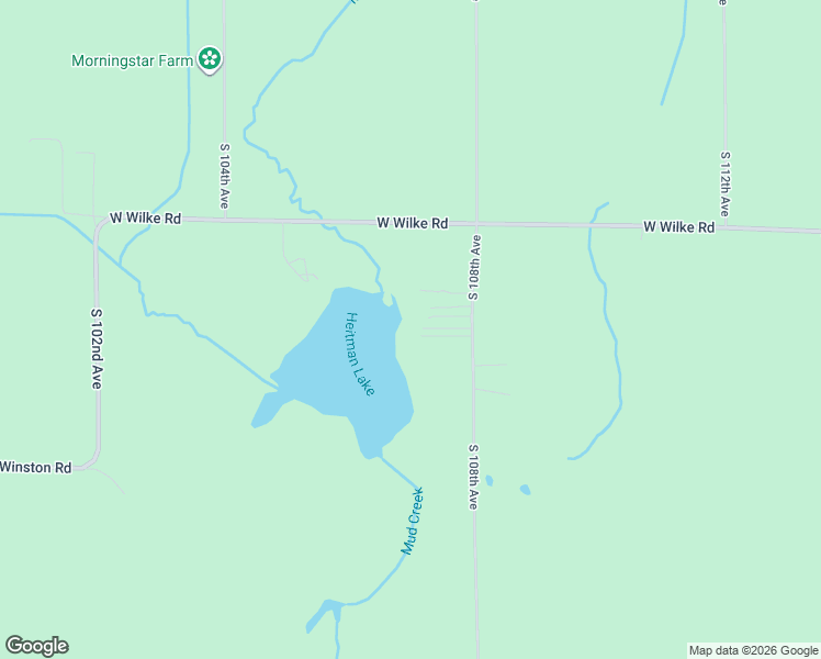 map of restaurants, bars, coffee shops, grocery stores, and more near 7367 South 108th Avenue in Rothbury