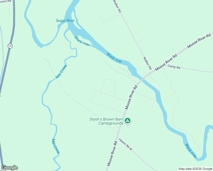 map of restaurants, bars, coffee shops, grocery stores, and more near 2051 Riverview Circle in Boonville