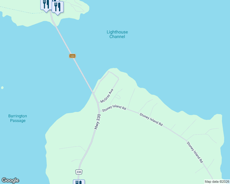 map of restaurants, bars, coffee shops, grocery stores, and more near 48 McGray Avenue in North East Point
