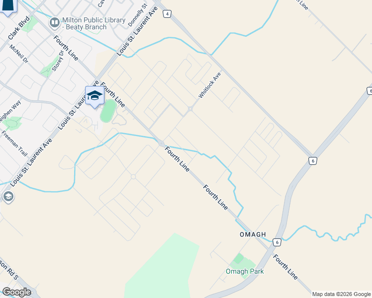 map of restaurants, bars, coffee shops, grocery stores, and more near 1387 Hearns Place in Milton