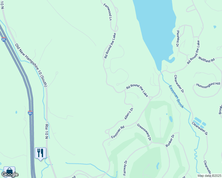 map of restaurants, bars, coffee shops, grocery stores, and more near 34 Slalom Drive in Grantham