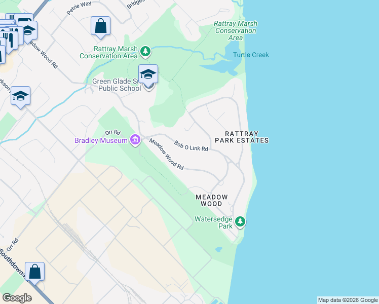 map of restaurants, bars, coffee shops, grocery stores, and more near in Mississauga