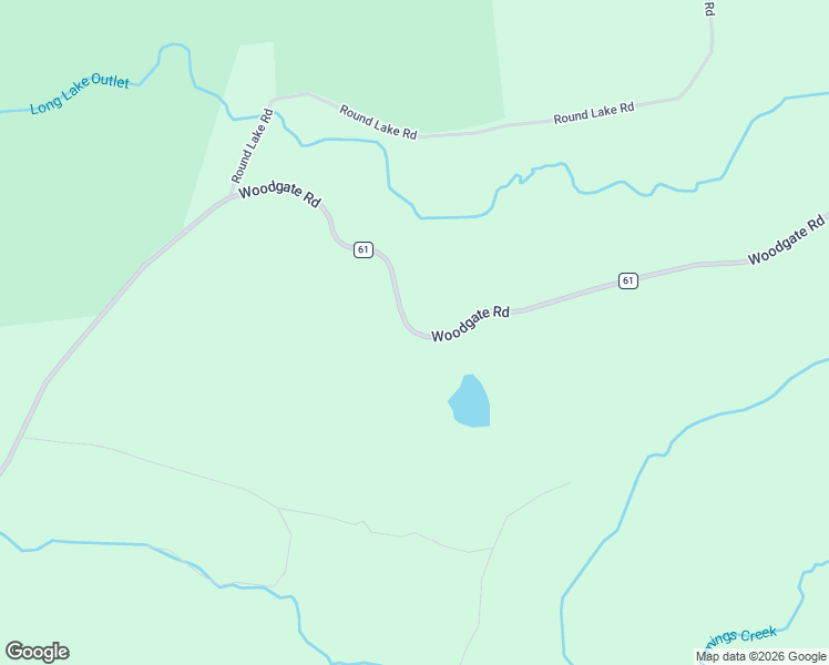 map of restaurants, bars, coffee shops, grocery stores, and more near 9970 County Road 61 in Woodgate