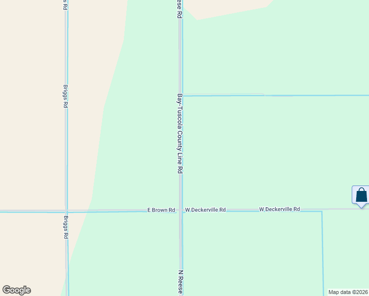 map of restaurants, bars, coffee shops, grocery stores, and more near 1600-1626 Bay-Tuscola County Line Road in Reese
