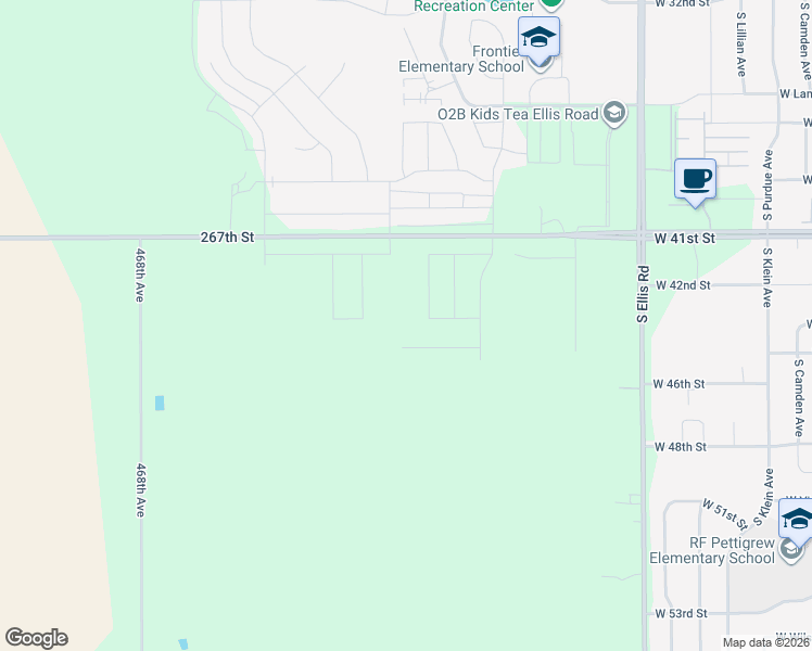 map of restaurants, bars, coffee shops, grocery stores, and more near 46819-46879 267th Street in Sioux Falls