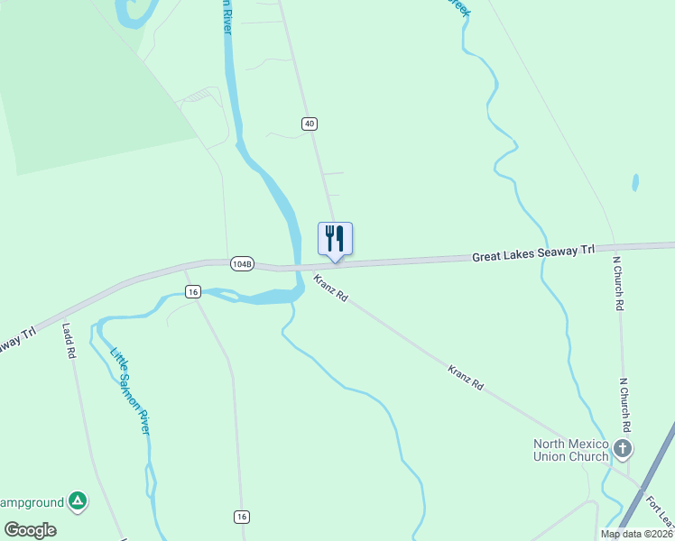 map of restaurants, bars, coffee shops, grocery stores, and more near 239 New York 104B in Mexico